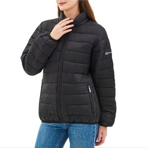 XL Alpine Swiss Black Water Resistant Amy Puffer Jacket- Only Worn Once
